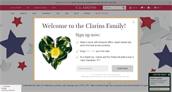 Desktop Screenshot of clarinsusa.com
