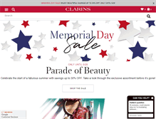 Tablet Screenshot of clarinsusa.com
